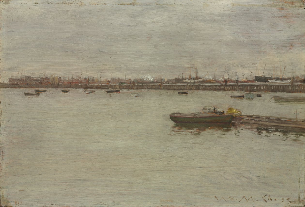 Körfezdeki Gri Gün, c. 1886. by William Merritt Chase