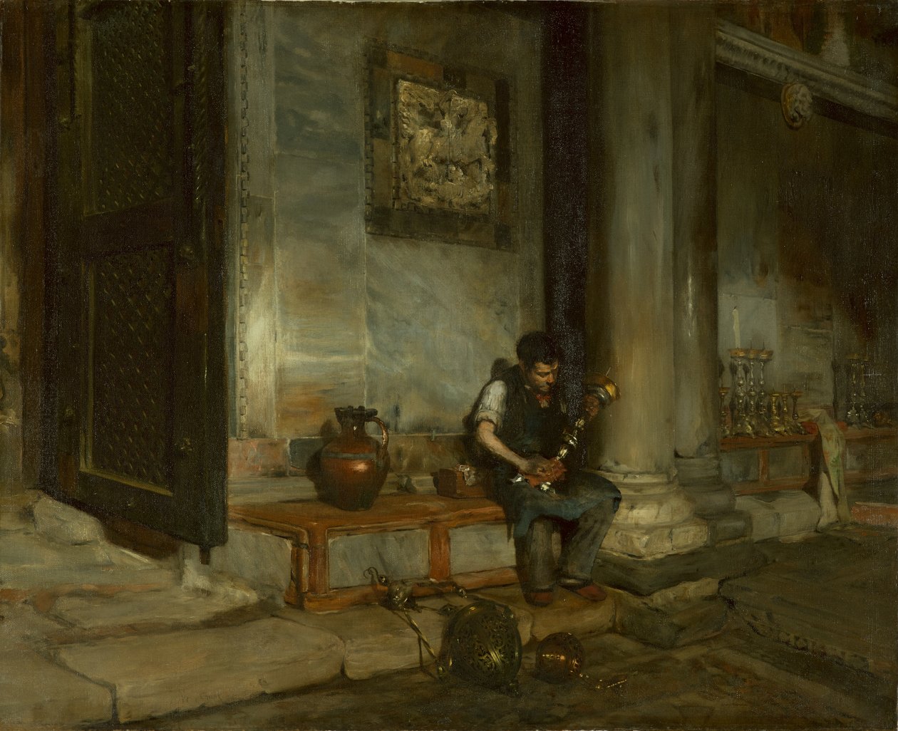 San Marco Vaftizhanesinde, Venedik by William Merritt Chase
