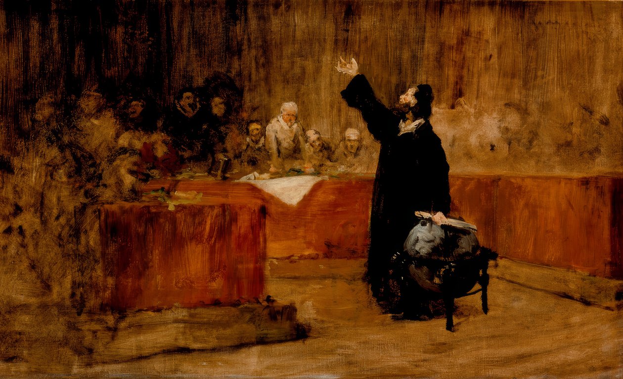 Salamanca Konseyi önünde Columbus by William Merritt Chase