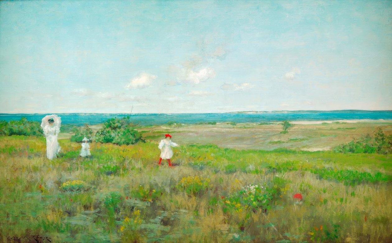 Sahile yakın, Shinnecock by William Merritt Chase