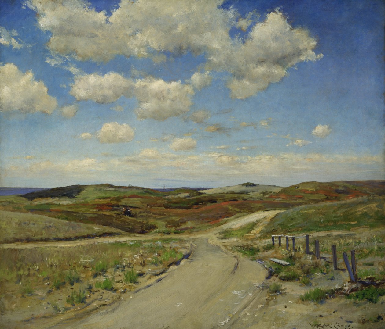 Shinnecock Tepeleri, yaklaşık 1895. by William Merritt Chase