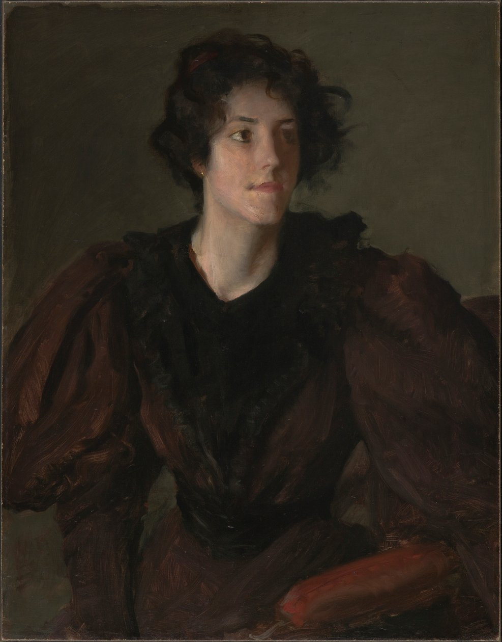 Genç Bir Kadının Çalışması by William Merritt Chase