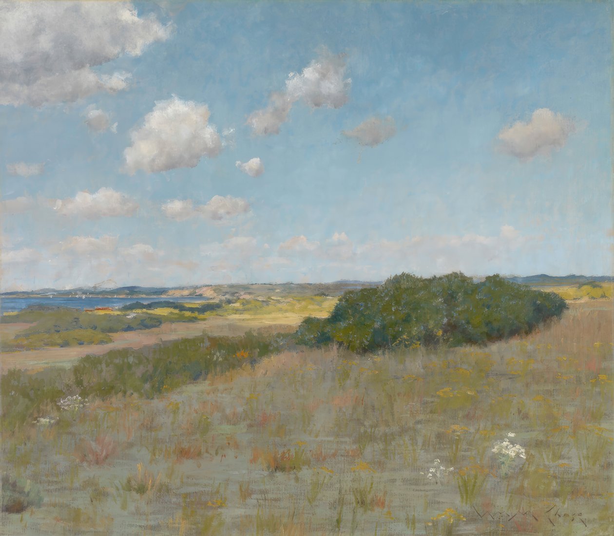 Güneş Işığı ve Gölge, Shinnecock Tepeleri by William Merritt Chase