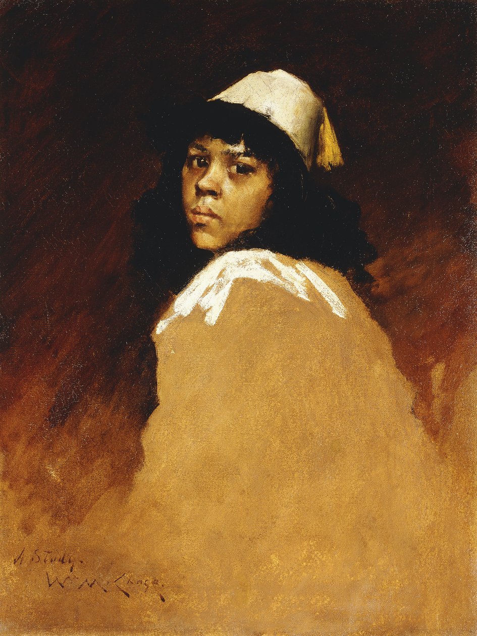 Faslı Kız, 1886 dolayları by William Merritt Chase