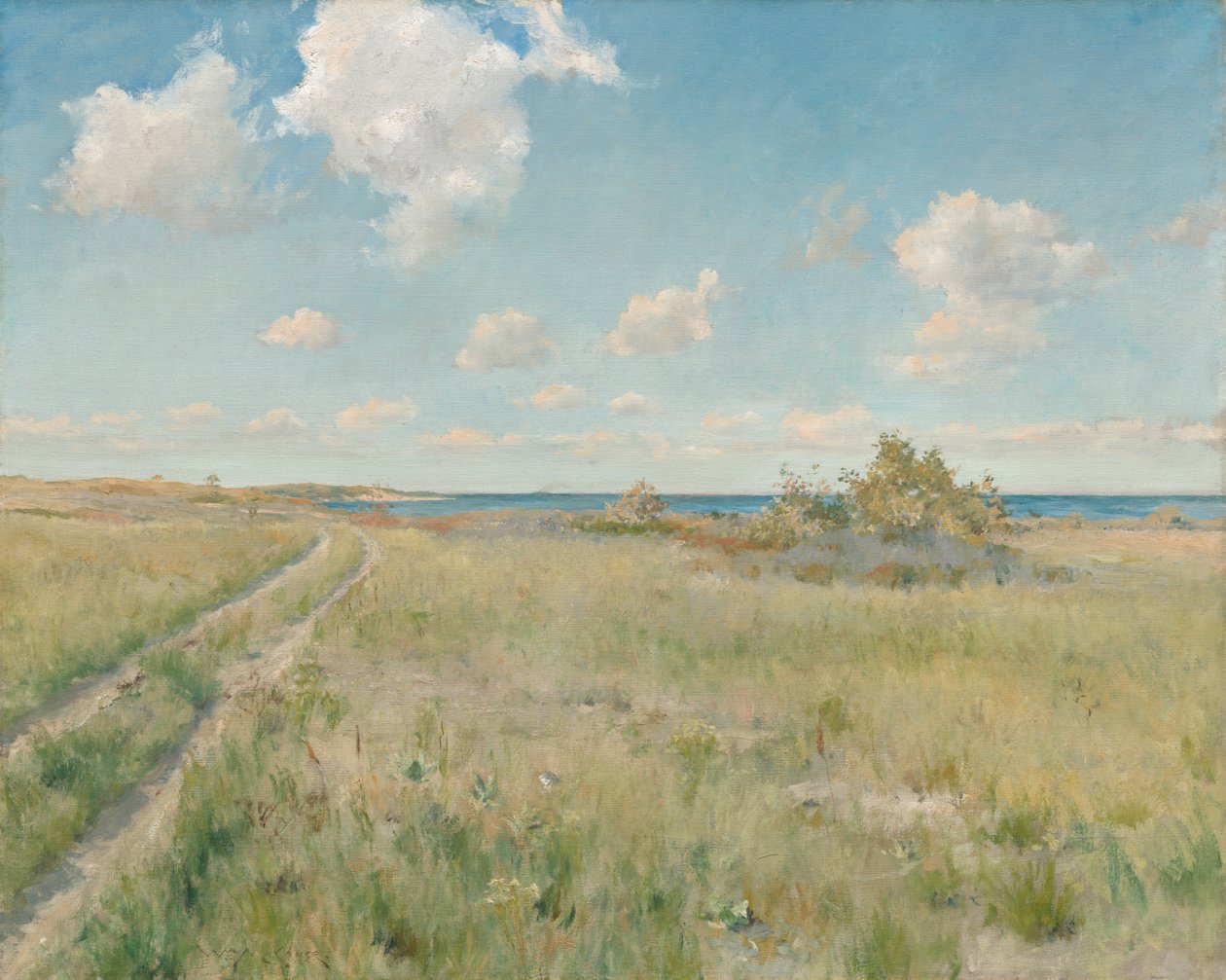 Denize Giden Eski Yol, c. 1893. by William Merritt Chase