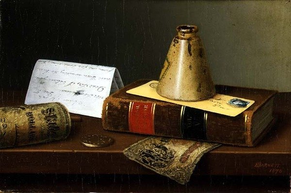 Amerikan Borsası by William Michael Harnett