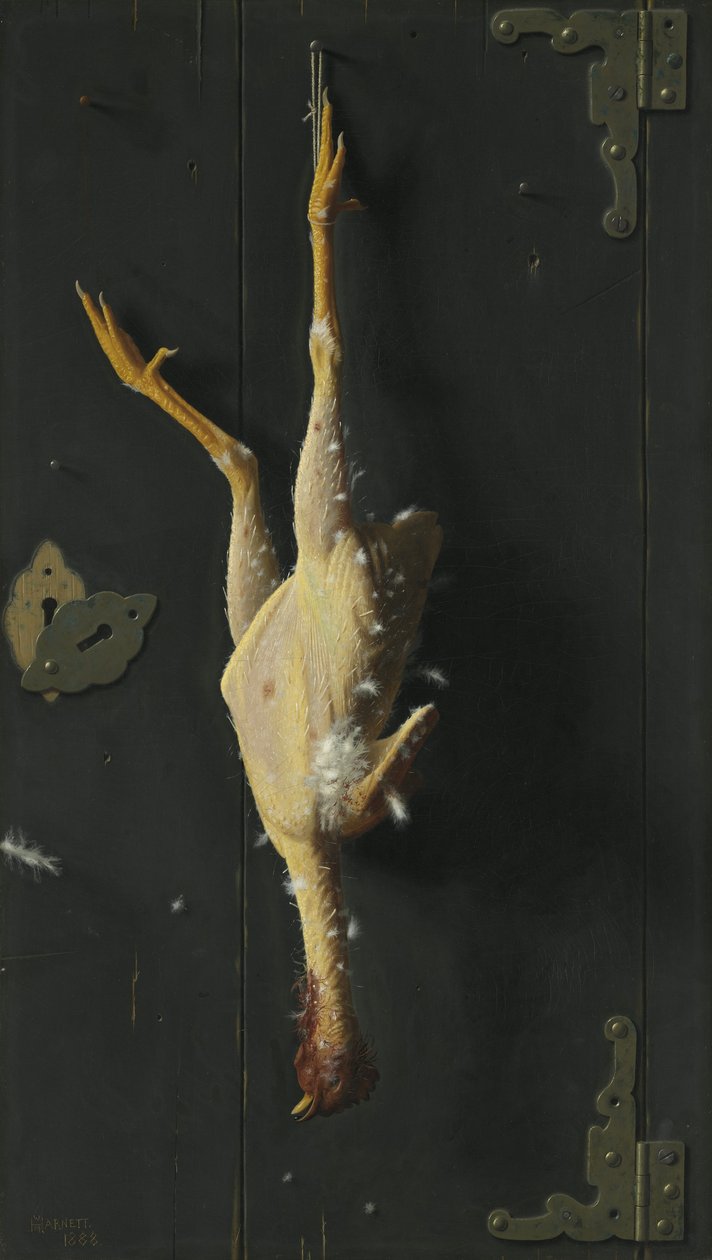 Pazar akşam yemeği için, 1888 by William Michael Harnett