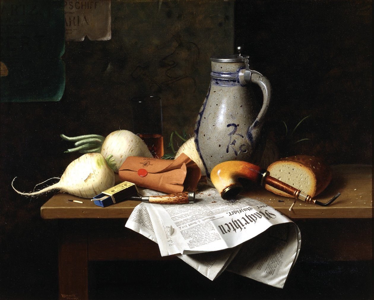 Münih Natürmort by William Michael Harnett