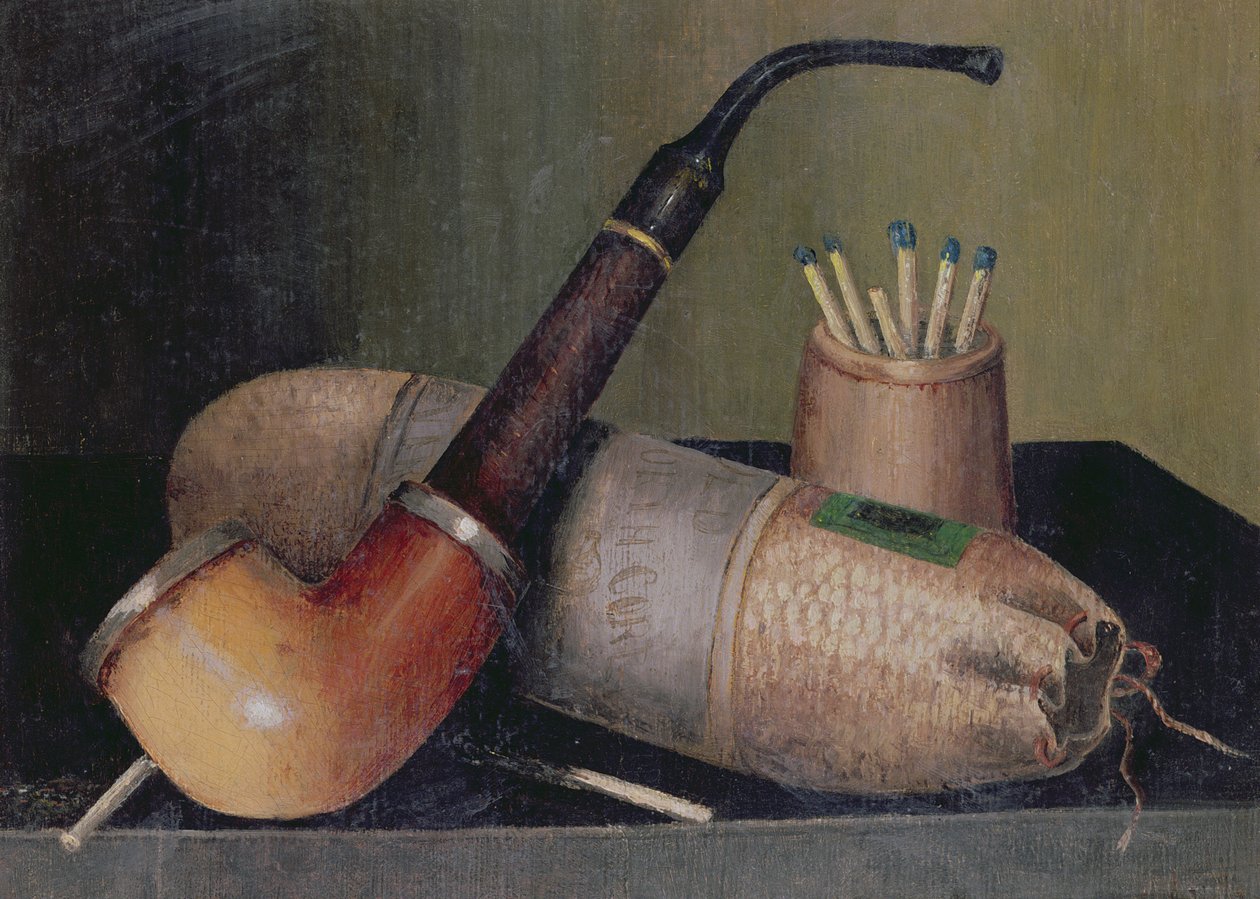Boru ile Natürmort by William Michael Harnett