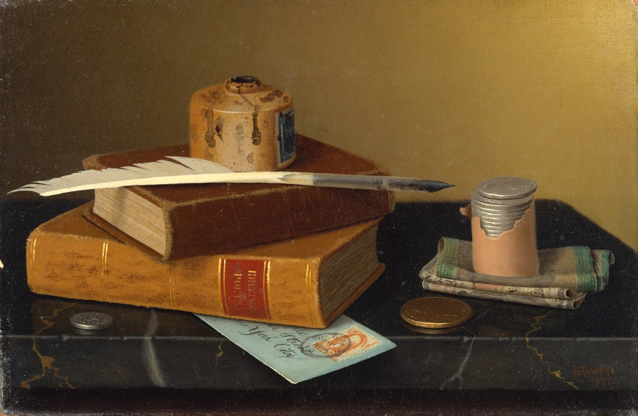 Bankacının Masası by William Michael Harnett