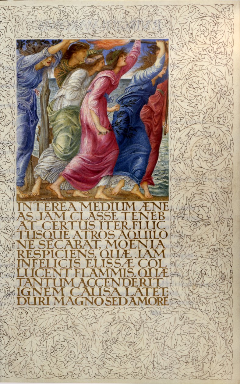 Yanan Gemiler, "Venüs ve Aeneas"tan bir çizim, Virgil