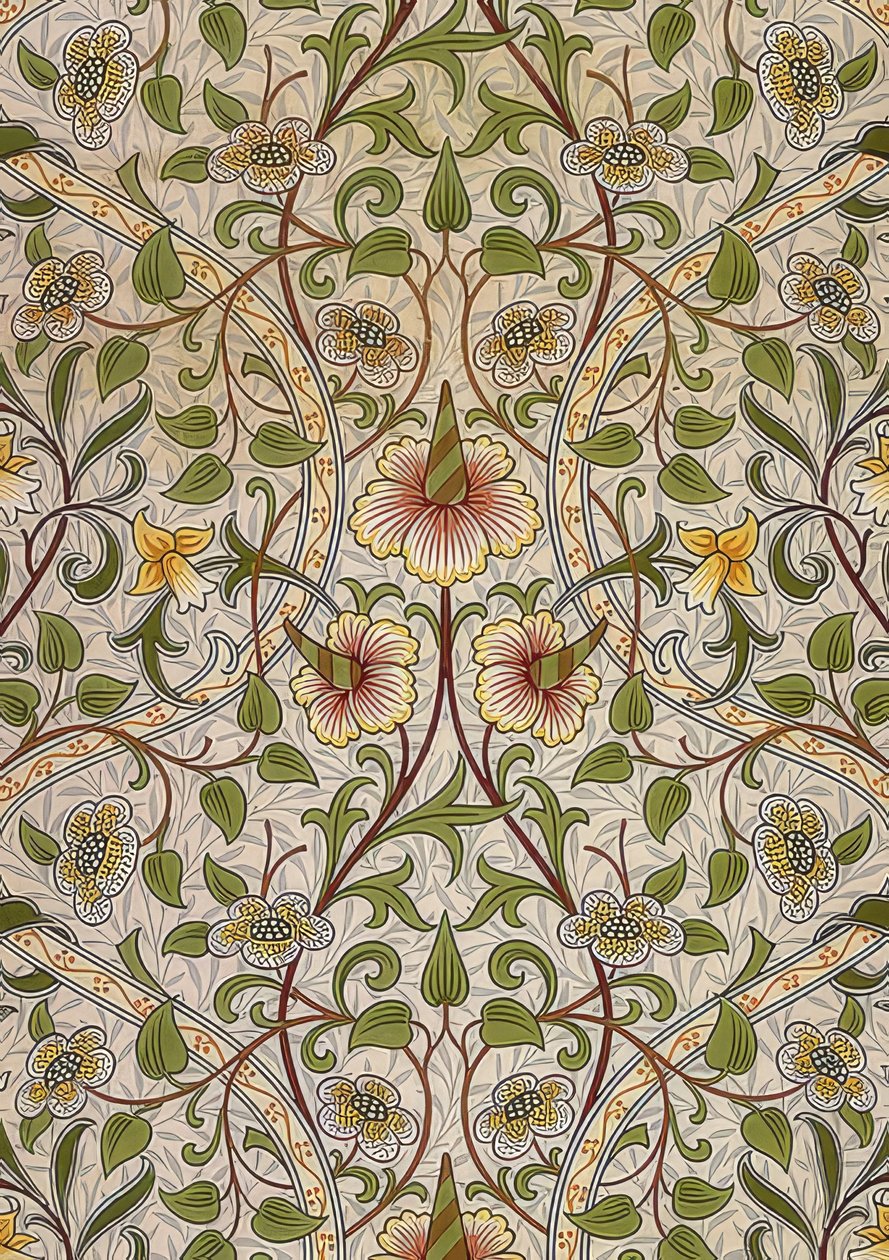 Dekorasyon kumaşı. 1876-90 by William Morris