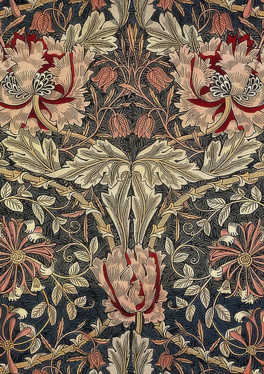 Dekorasyon kumaşı. 1876-90 by William Morris