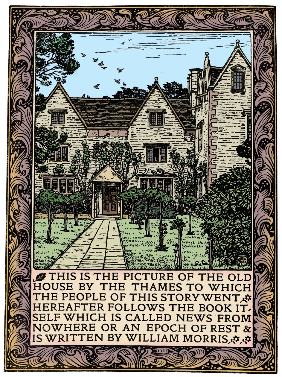 Kelmscott Malikanesi, Gloucestershire, News from Nowhere