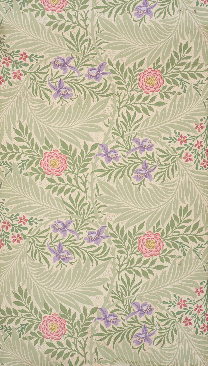 Hezaren çiçeği. Duvar kağıdı, 1874. by William Morris