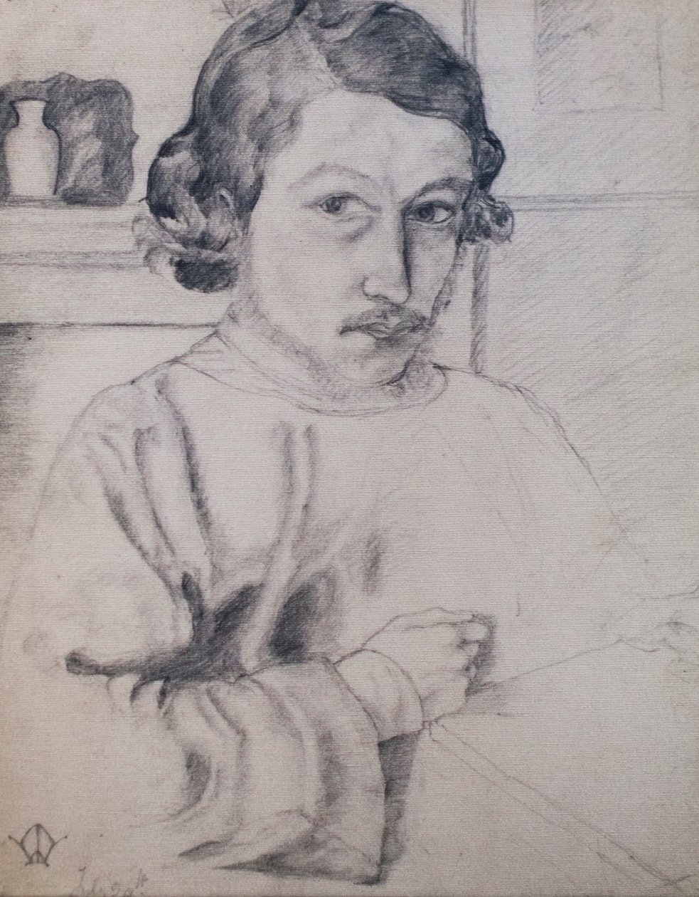 Morris kendini gördüğü şekliyle, 22 yaşında by William Morris