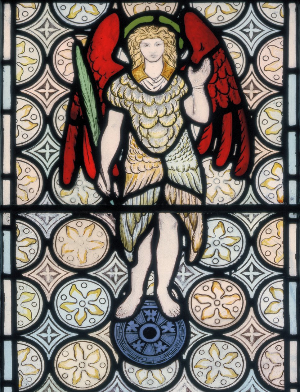 Seraph veya melek, tasarlanmış 1865 (vitray) by William Morris
