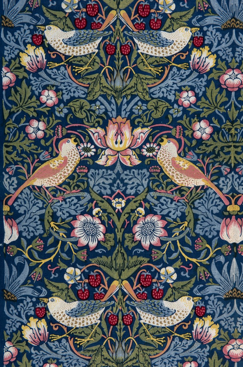 çilek hırsızı Dekoratif kumaş, 1883. by William Morris