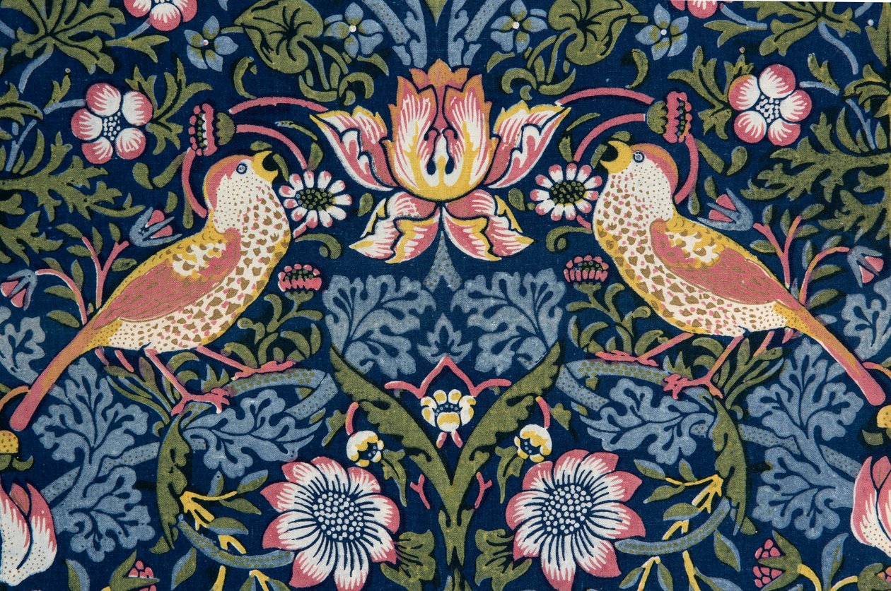 çilek hırsızı Dekoratif kumaş, 1883. by William Morris