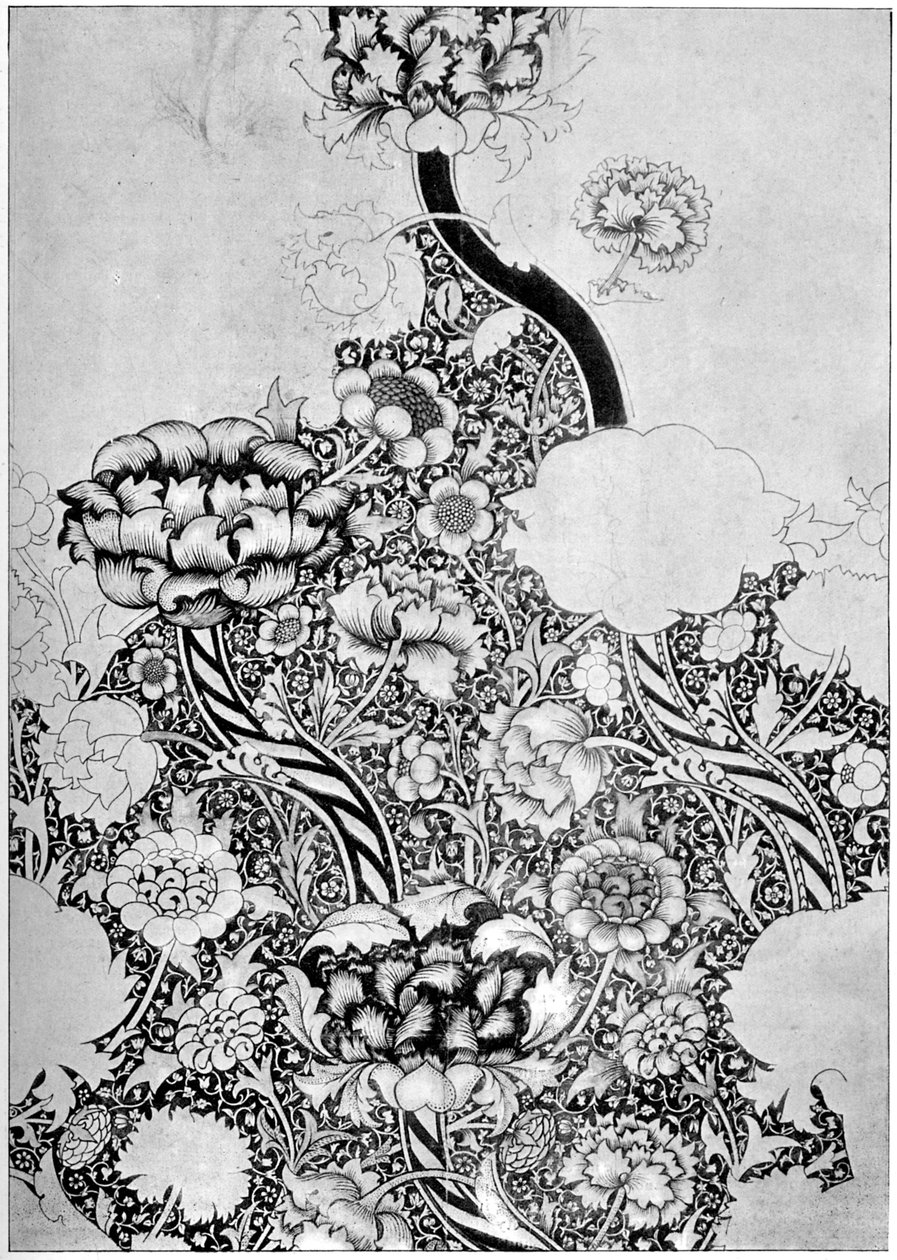 Pamuk üzerine basılmış Değnek deseni, 1884 1934. by William Morris