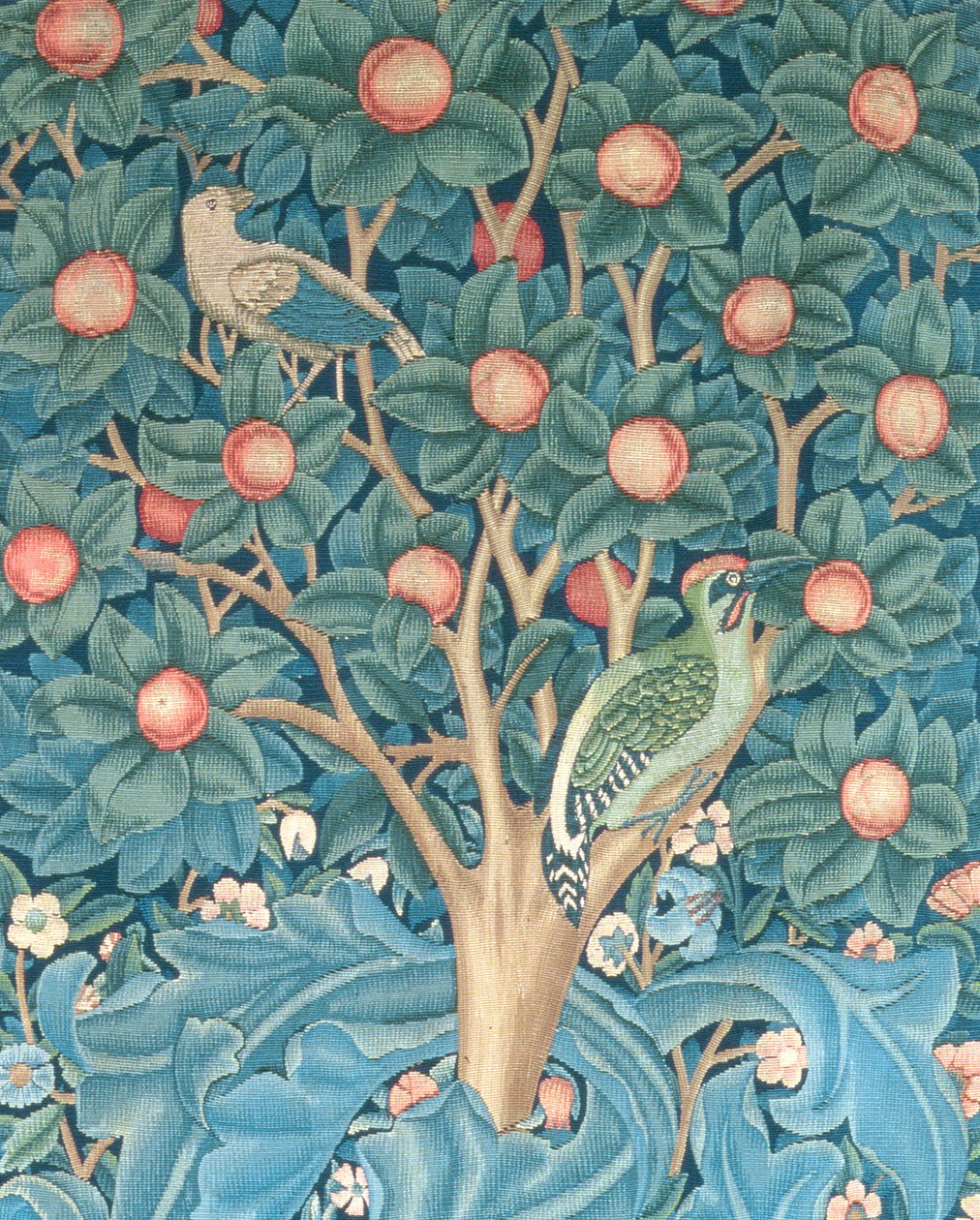 Ağaçkakan Goblen, ağaçkakan detayı, 1885 goblen by William Morris