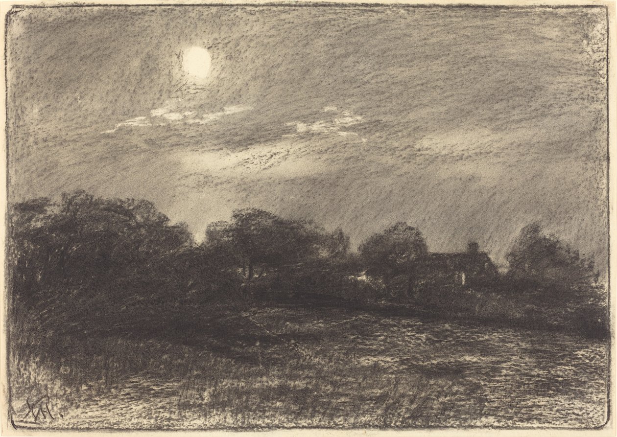Akşam, Çiftlik Manzarası by William Morris Hunt