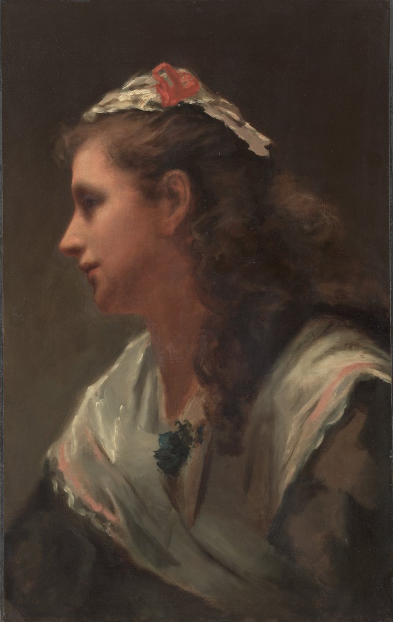 İlk Modeli-Miss Russell, c. 1873. by William Morris Hunt