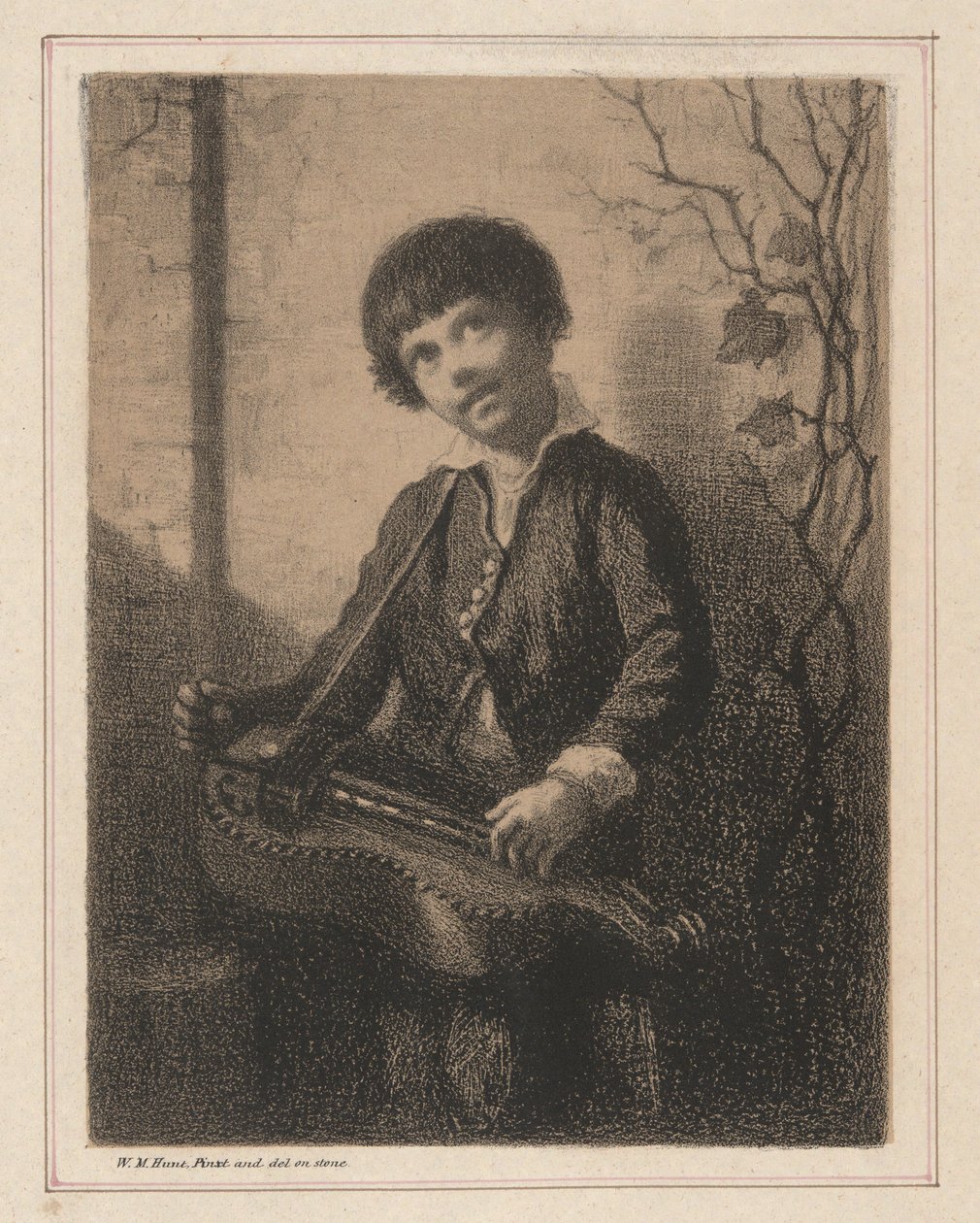 Hurdy Gurdy Boy by William Morris Hunt
