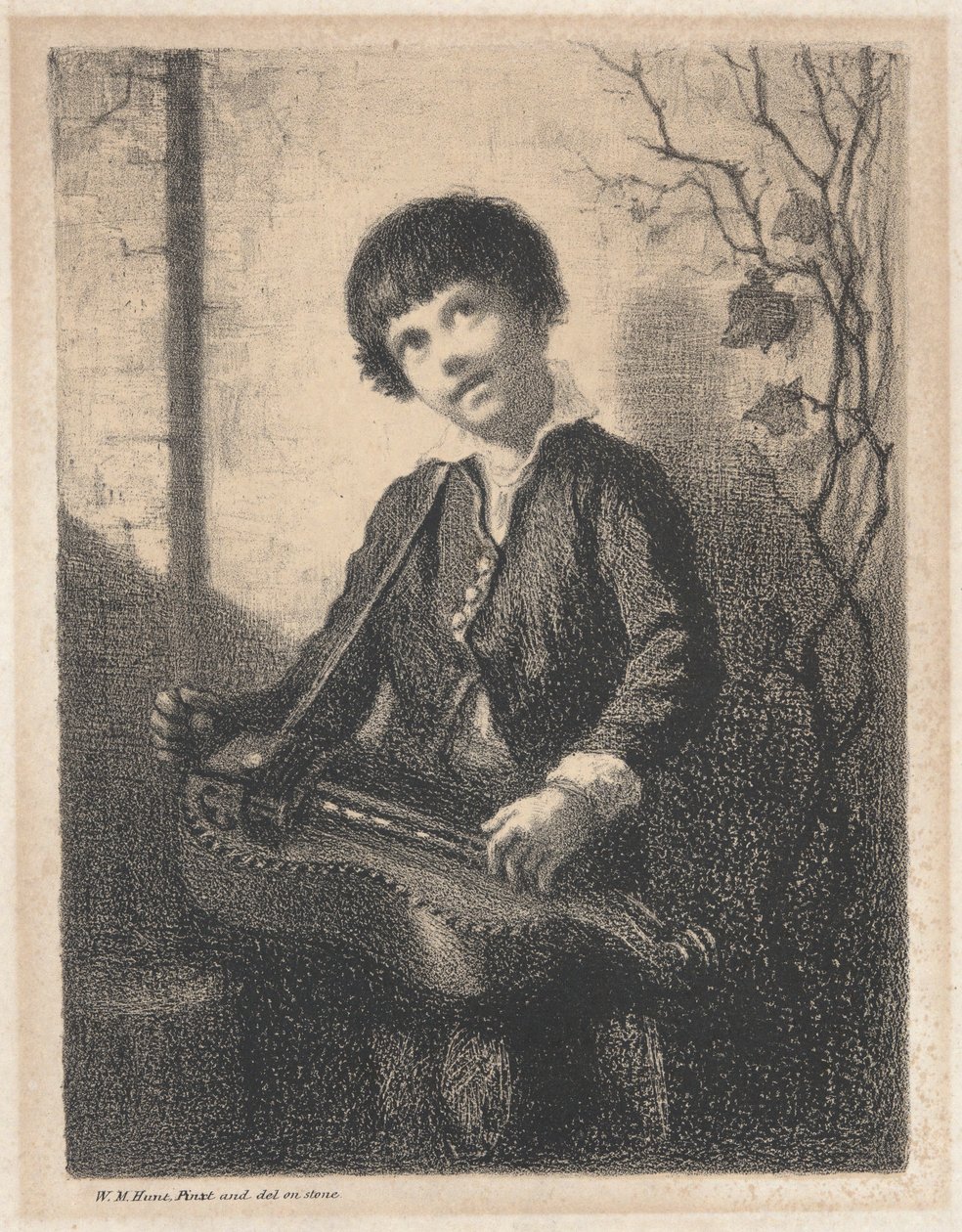 Hurdy Gurdy Boy by William Morris Hunt