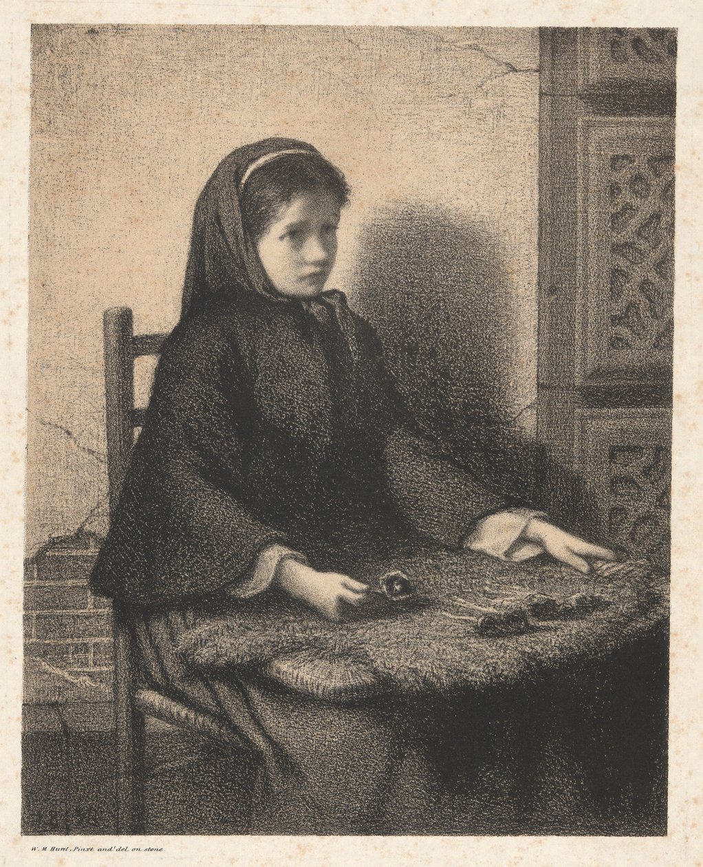 menekşe kız by William Morris Hunt