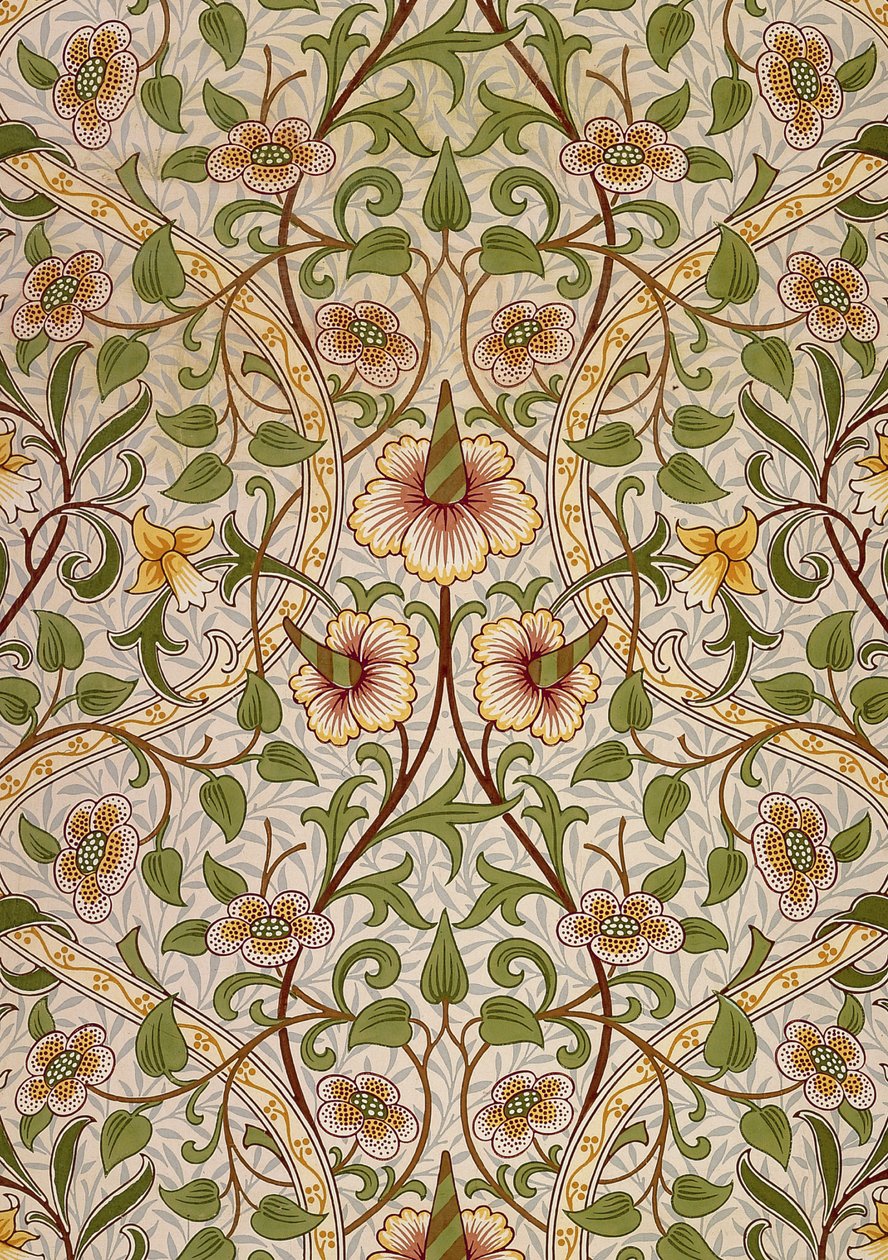 Dekoratif kumaş, 1876-1890. by William Morris Tapestry Works