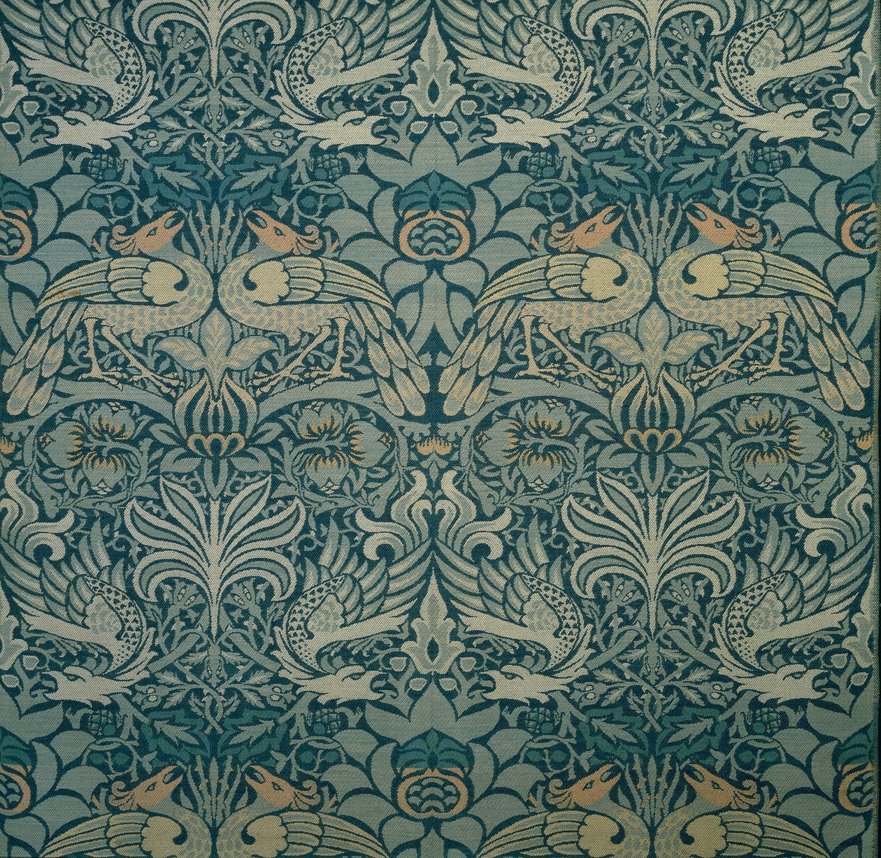 Dekoratif kumaş, 1876-1890. by William Morris Tapestry Works