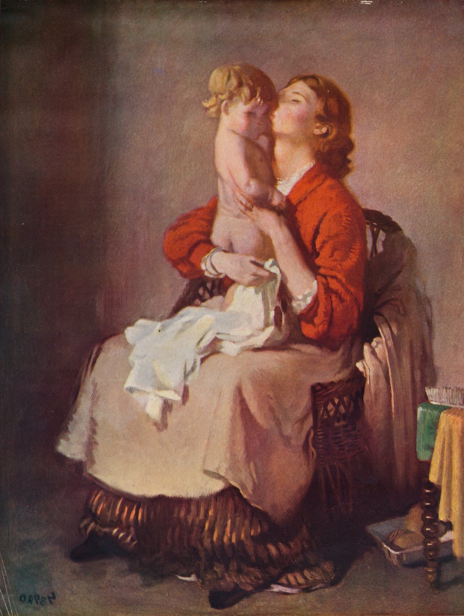 Leydi Orpen ve Çocuk, 1935 by William Newenham Montague Orpen