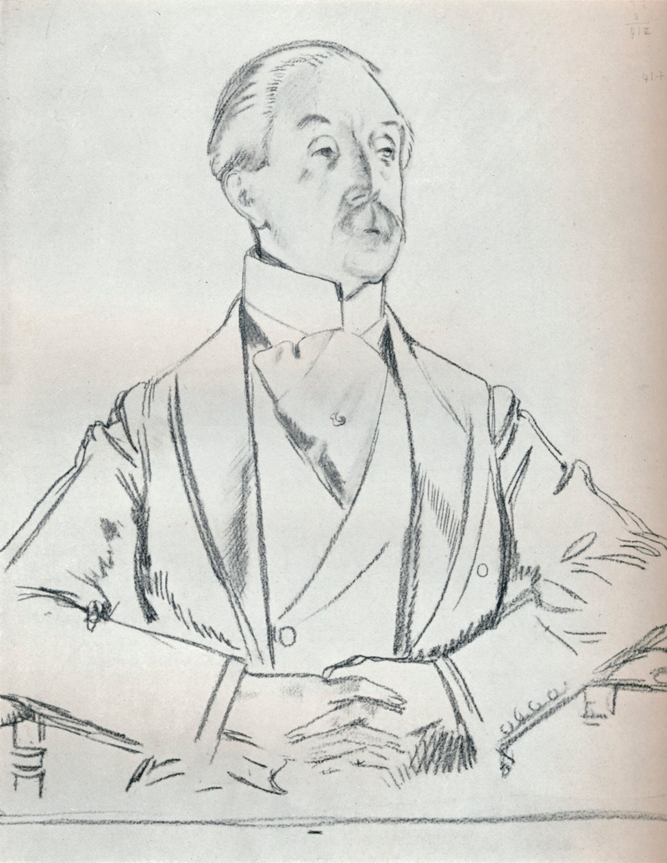 Kurşun kalemle portre çalışması, c20. yüzyıl 1932 by William Newenham Montague Orpen