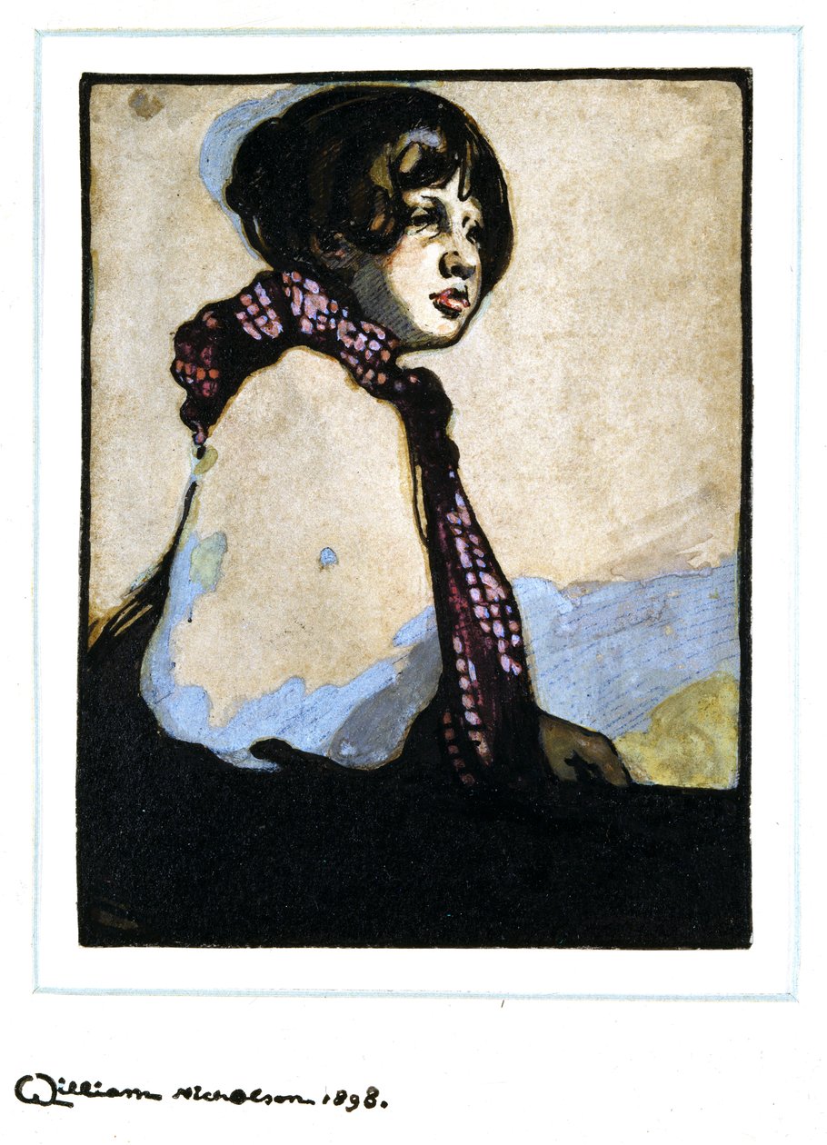 Bir Kız, yarım boy by William Nicholson