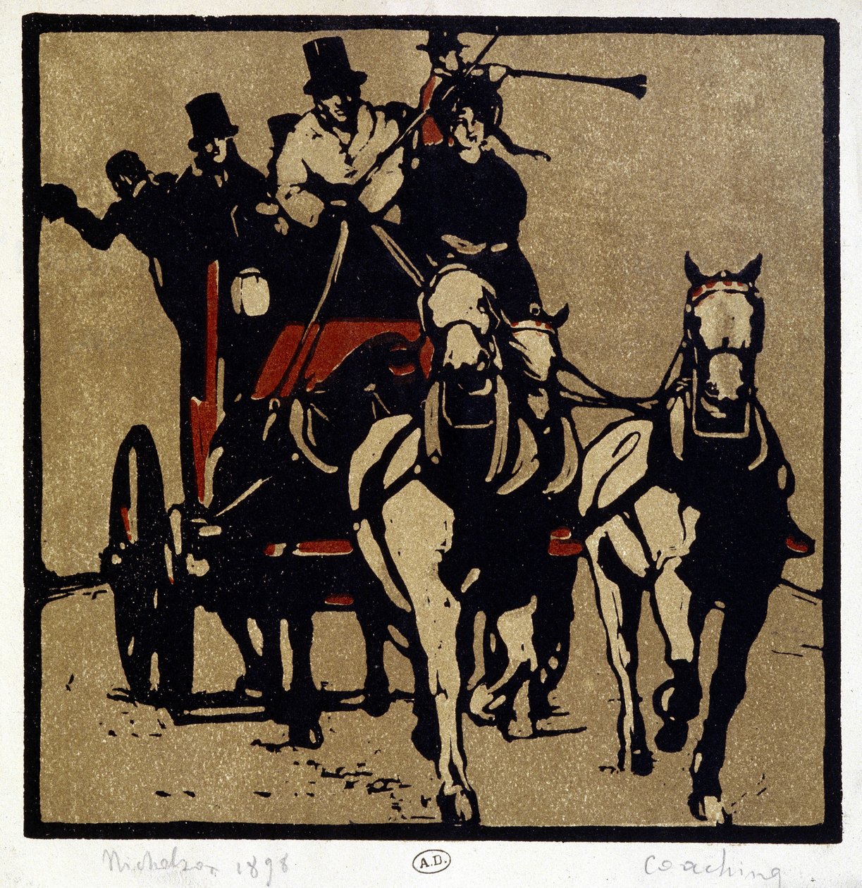 Bir araba ya da titizlik: “” Koçluk”” - William Nicholson (1872-1949) by William Nicholson