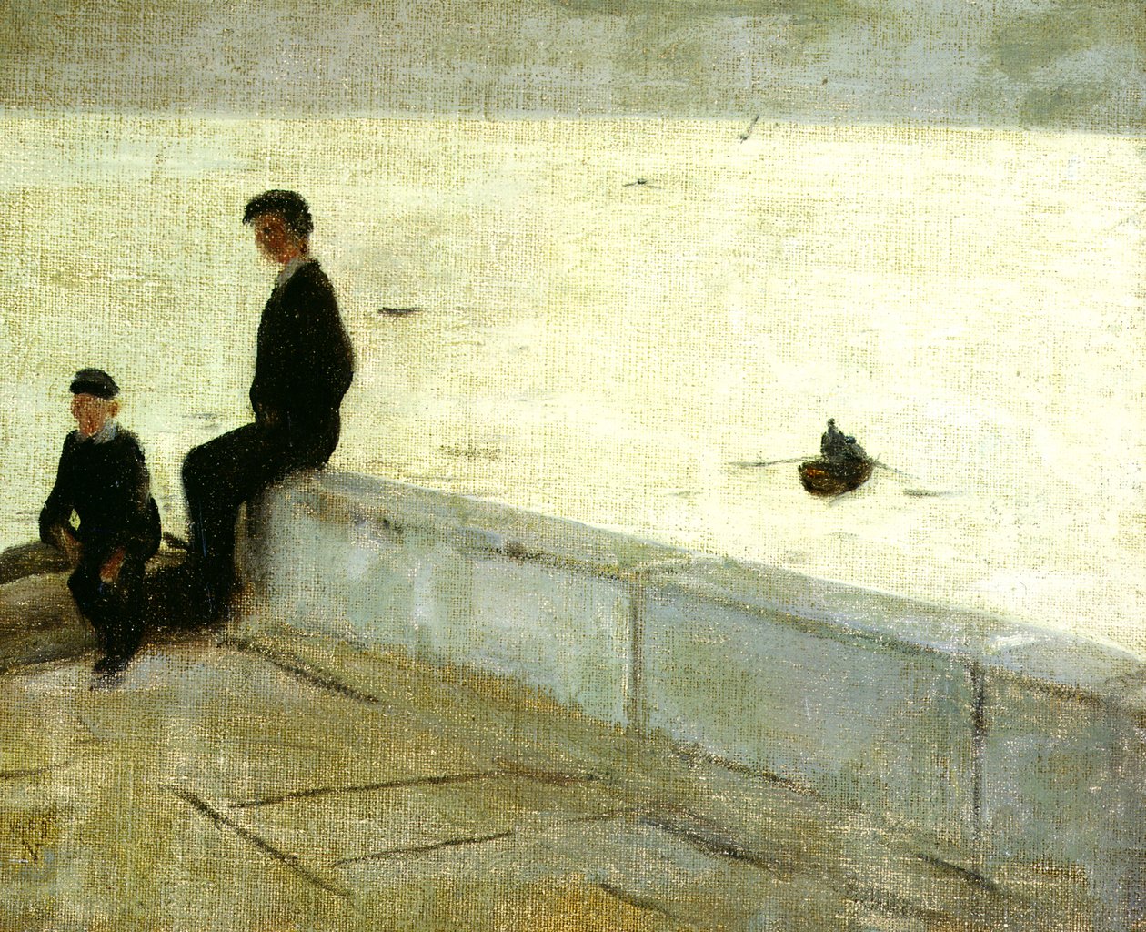 Çocuklar bir iskelede by William Nicholson