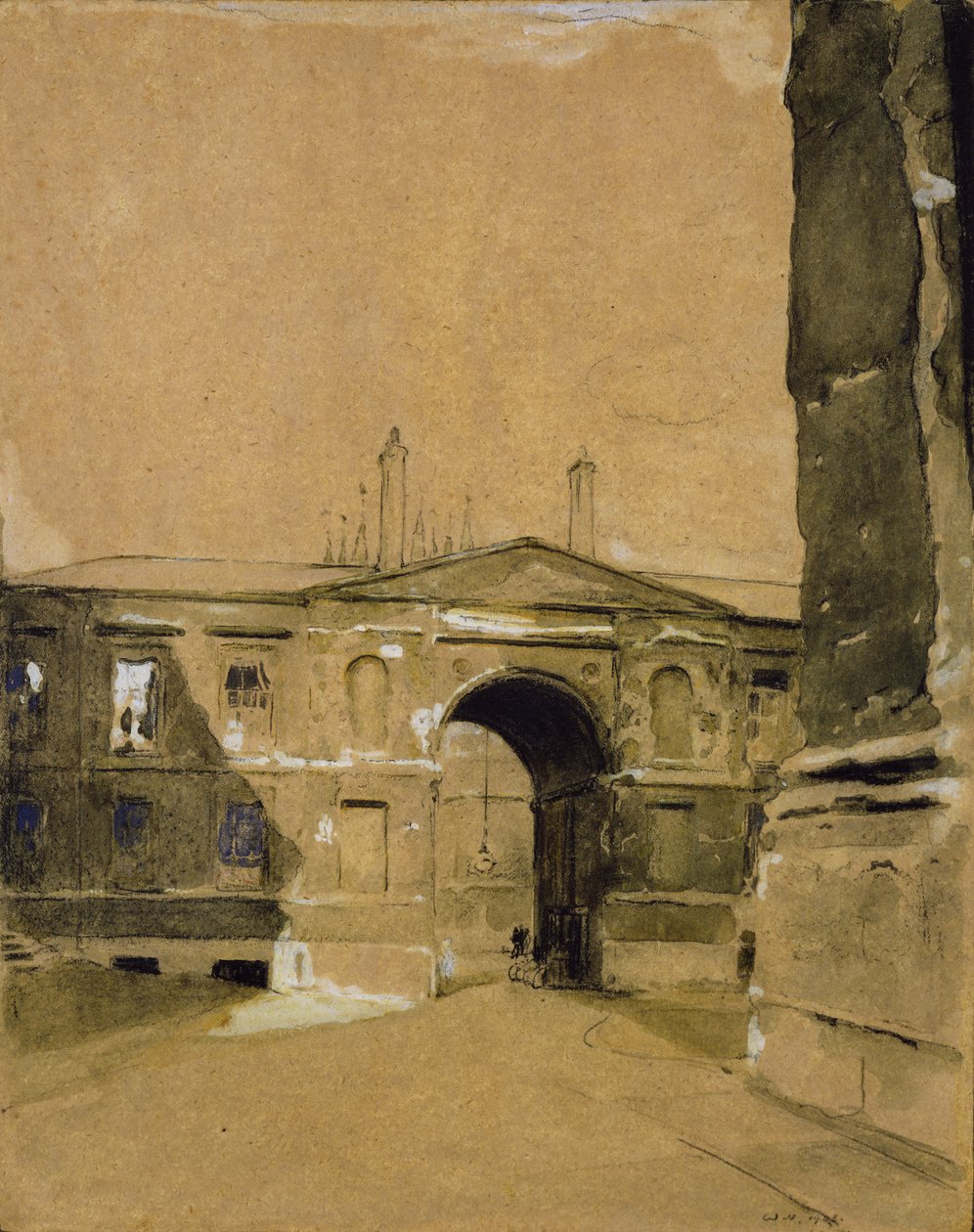 Canterbury Kapısı, Christ Church, Oxford by William Nicholson