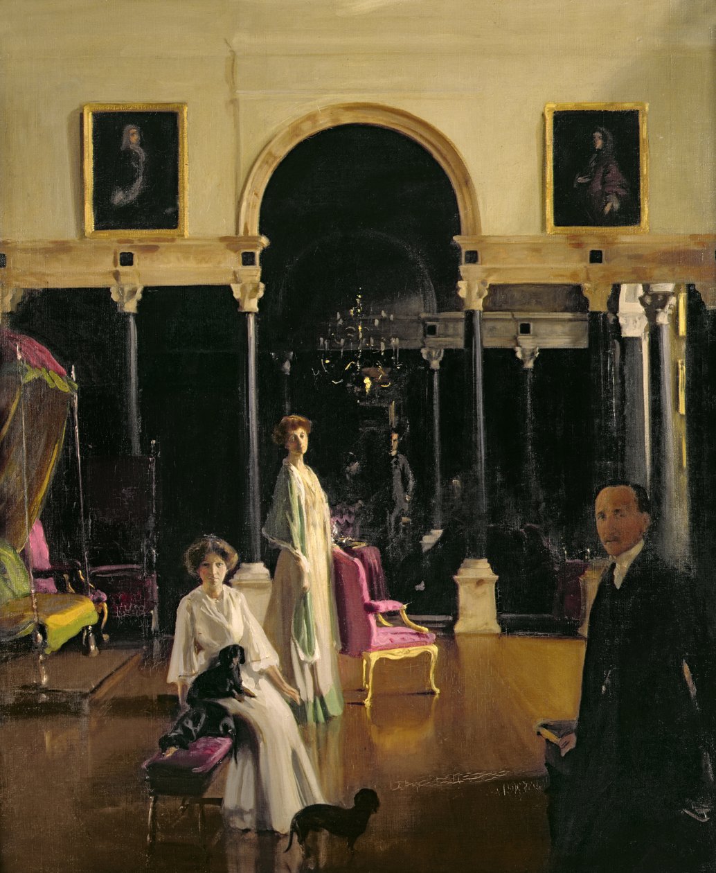 Plymouth Kontu ailesinin grup portresi by William Nicholson