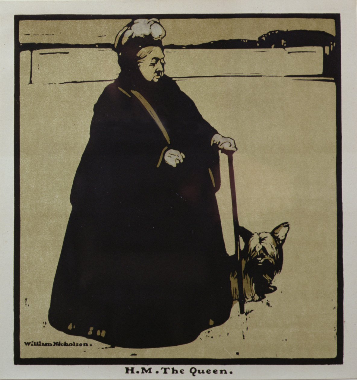 H.M. Kraliçe (renkli taş) by William Nicholson