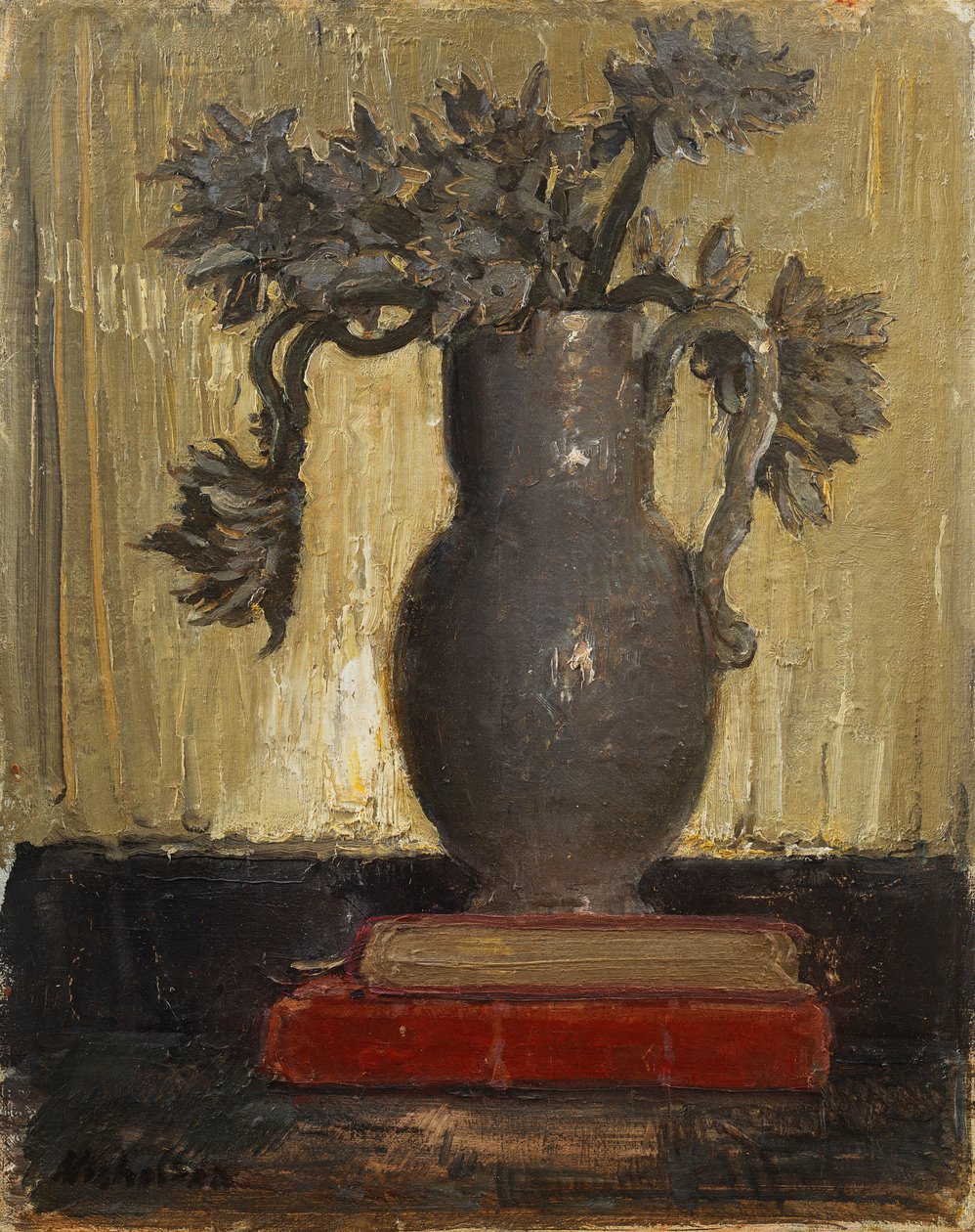 Gri Sürahi, c.1941-42 (tuval üzerine yağlı boya) by William Nicholson