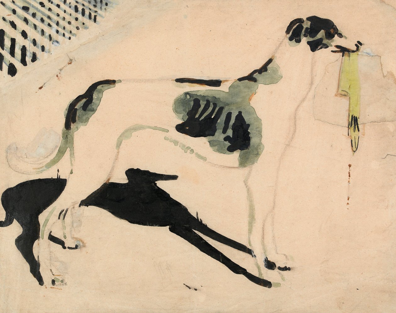 Eldivenli tazı (kağıt üzerinde suluboya ve grafit) by William Nicholson