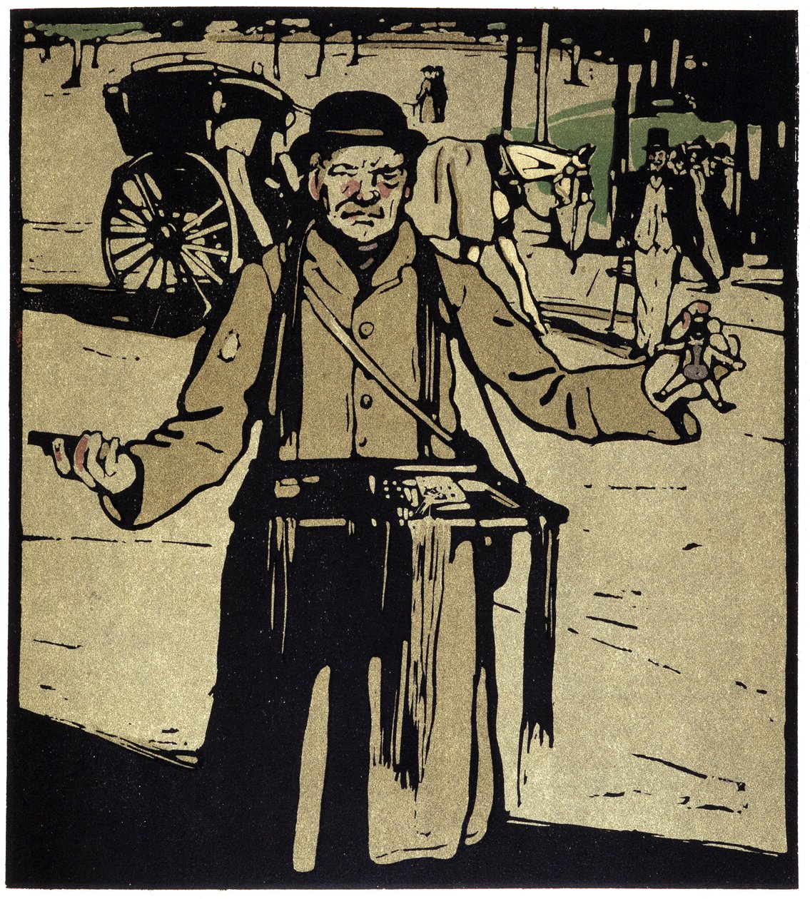 Toy Merchant, Londra - William Nicholson (1872-1949), ed Floury tarafından “” Types of London””da by William Nicholson
