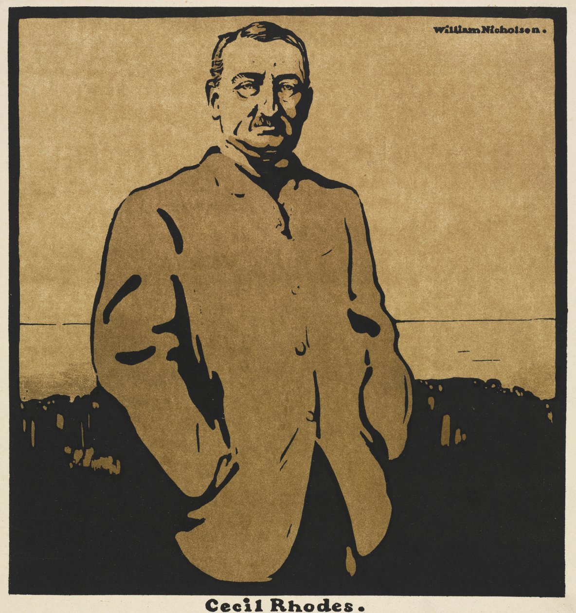 On İki Portre: Cecil Rhodes by William Nicholson