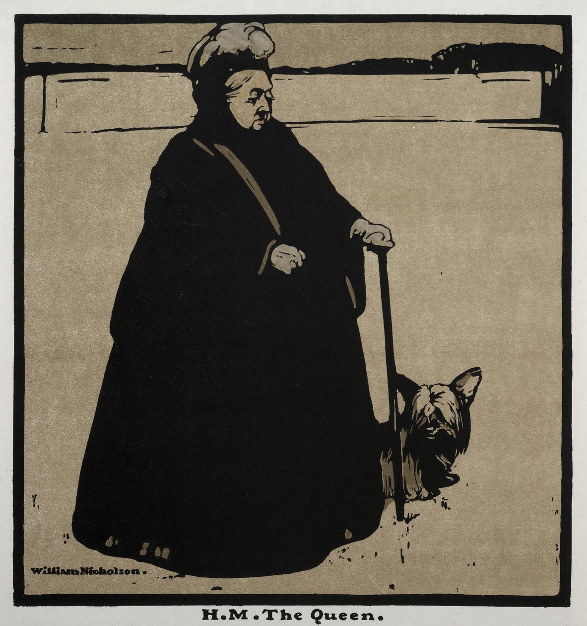 On İki Portre: Kraliçe HM by William Nicholson