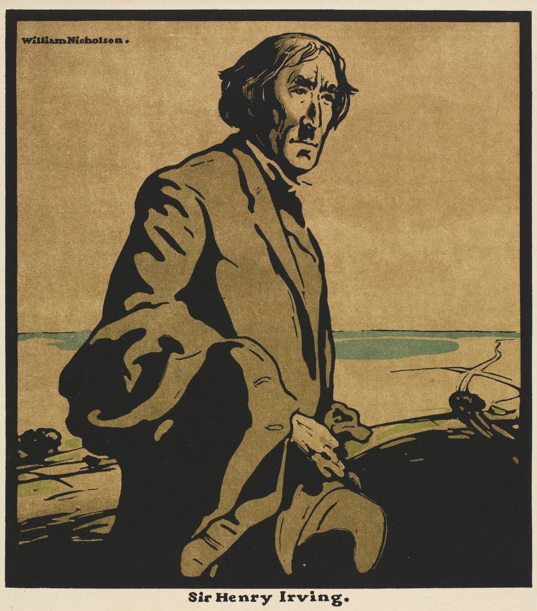 On İki Portre: Sir Henry Irving by William Nicholson