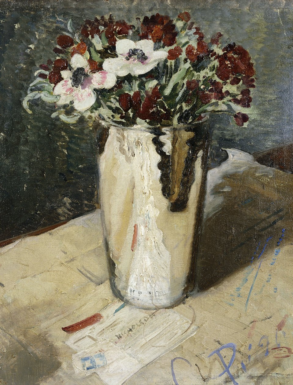 Duvar Çiçekleri ve Anemonlar by William Nicholson
