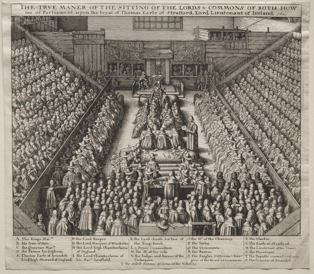 Westminster Hall, İç, Strafford Kontu