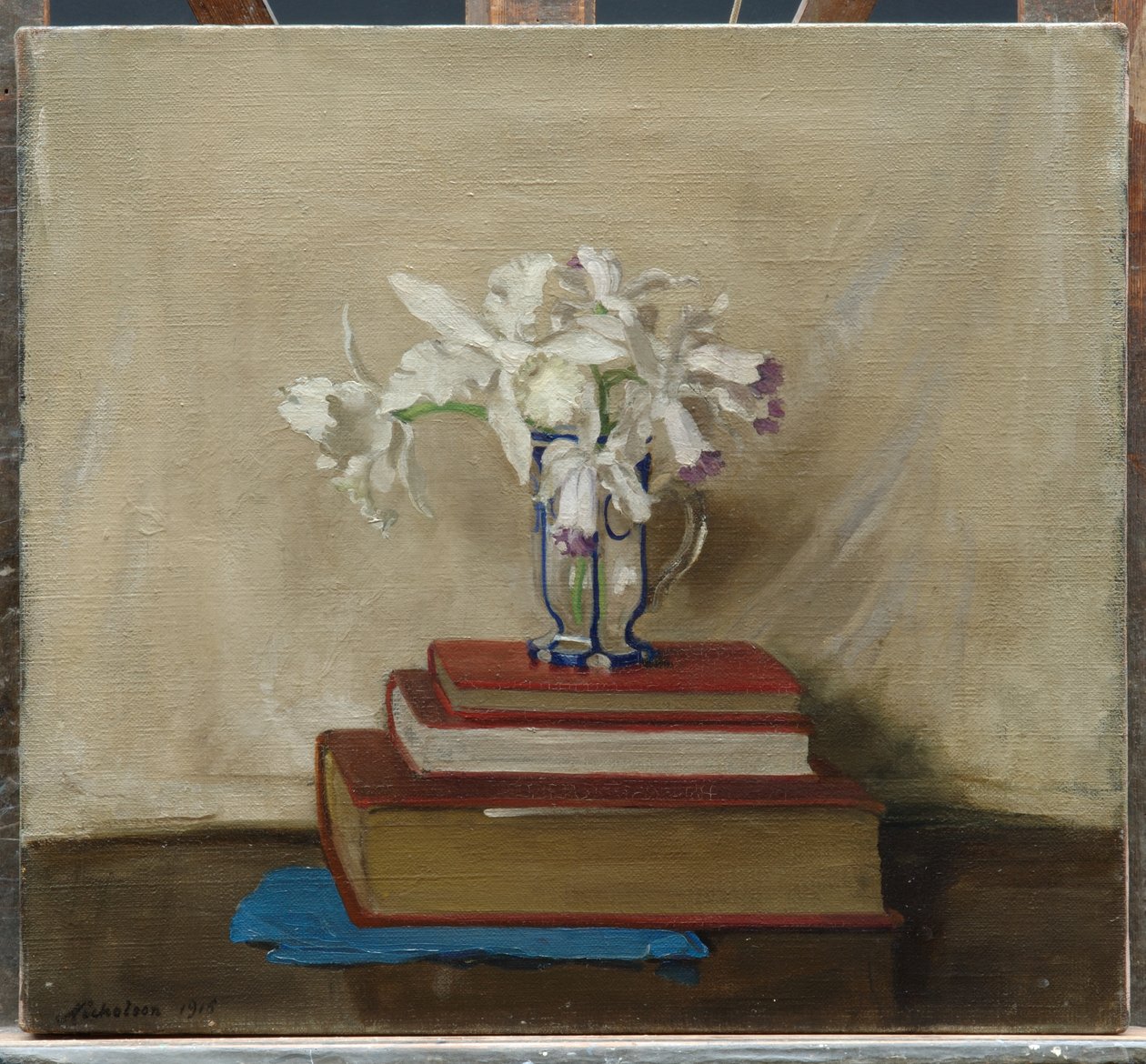 Kitaplardaki Beyaz Orkideler by William Nicholson