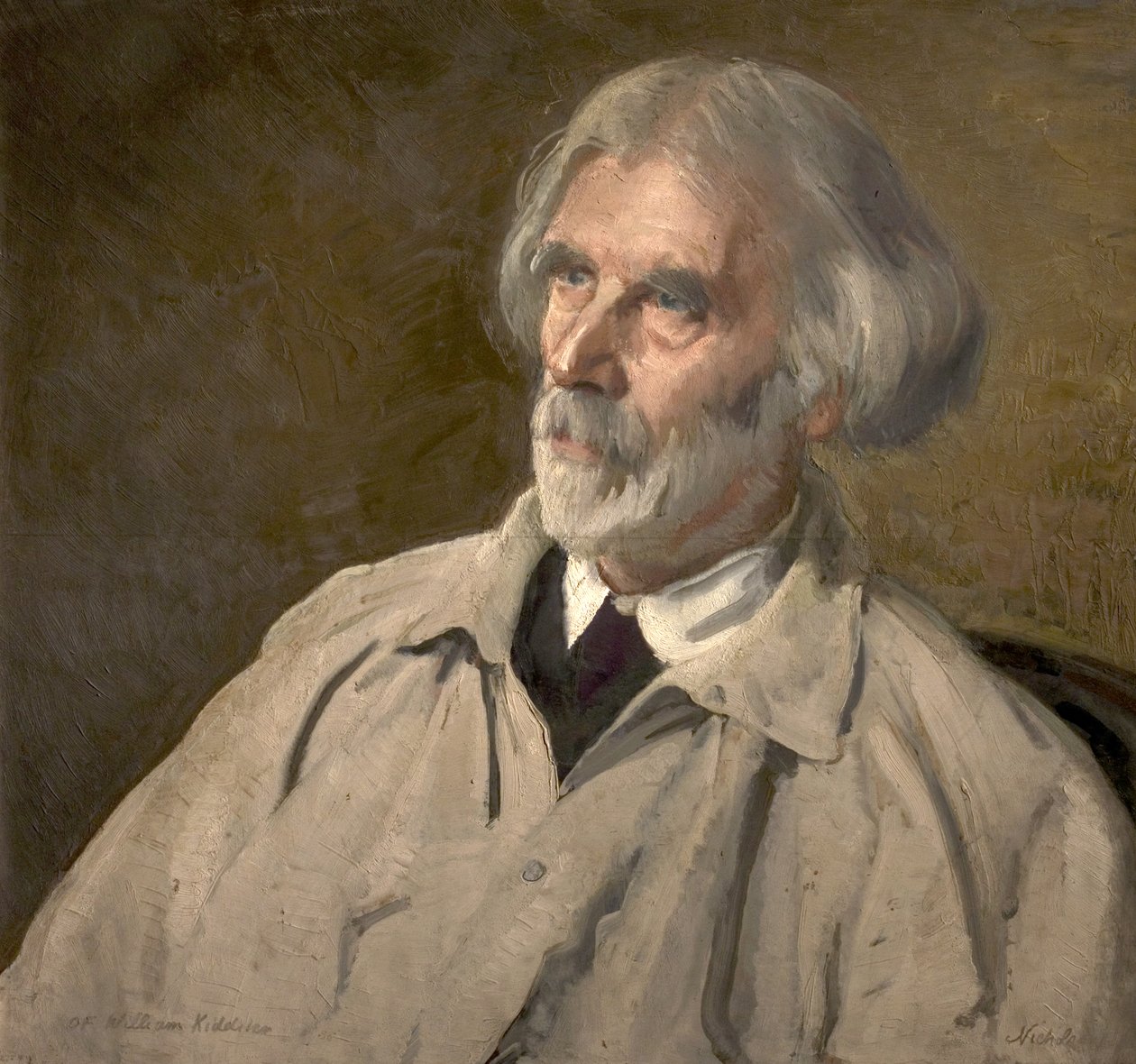 William Kiddier (tahta üzerine yağlı boya) by William Nicholson